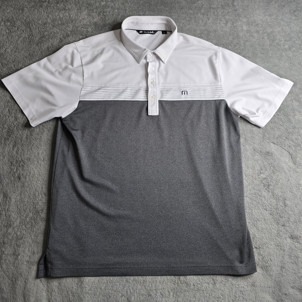 Travis Mathew Mens L Performance Golf Polo Castlewood Country Club Colorblock